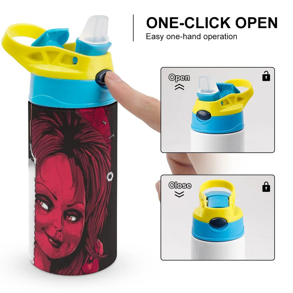 Insulated Stainless Steel Water Bottle with Straw Leak-Proof D28272