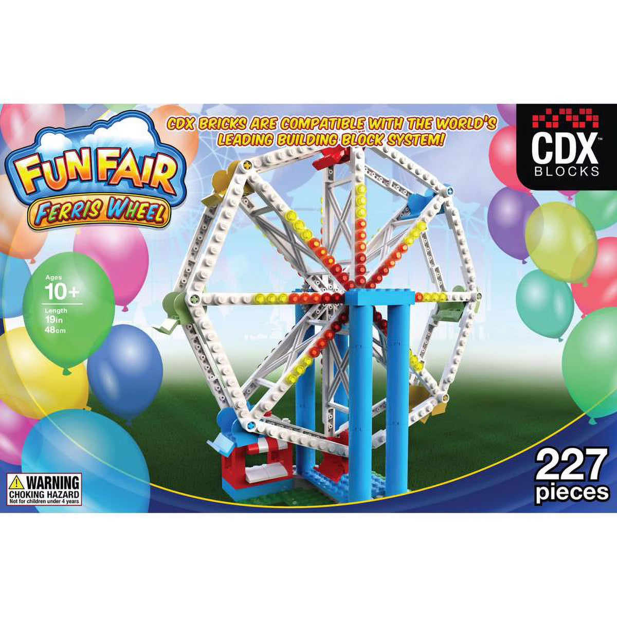 Multicolored 227 Pc Amusement Park Ride Kit O85893