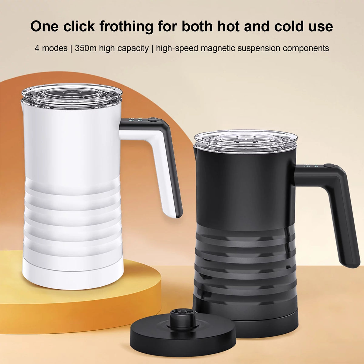 4 in 1 Electric Milk Frother and Steamer 580ml Stainless Steel J679880