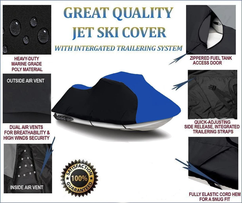 Heavy-Duty 600 D Jet Ski Watercraft Cover Y664447