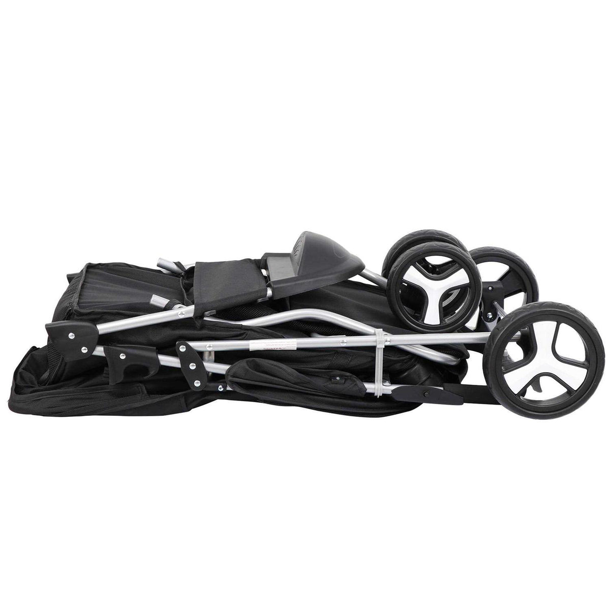 3 Wheel Foldable Pet Stroller with Storage Basket L749867