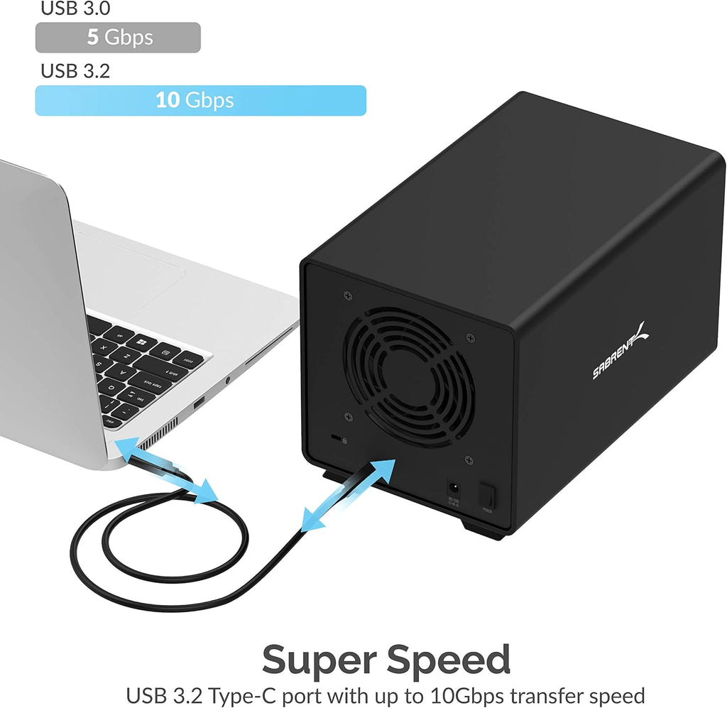 USB 3.0 to SATA Dual Bay External Hard Drive Docking Station V711797