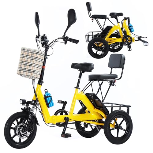 14 Inch Folding Adult Electric Tricycle with Detachable Battery S30604