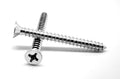 #10-12 x 5 Sheet Metal Screw Phillips Flat Head Zinc Plated W9045