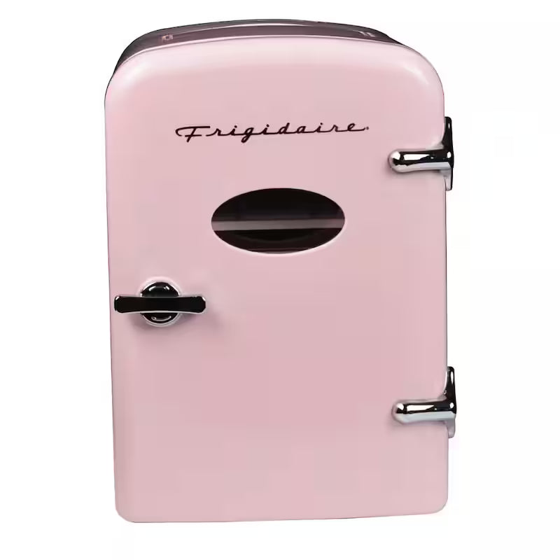 Pink 6-Can Retro Mini Fridge R2997
