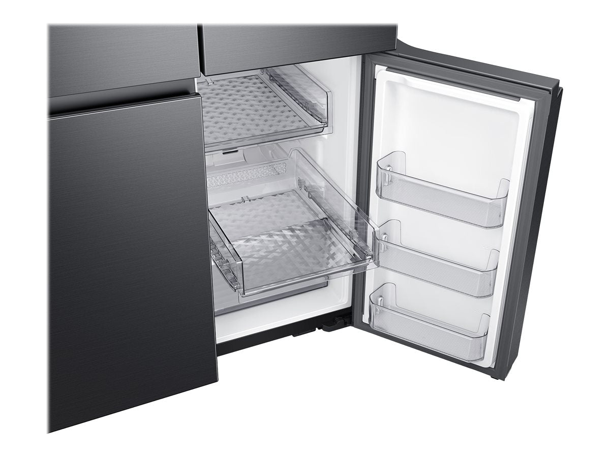 Black Stainless Steel Bottom-Freezer Refrigerator K8412