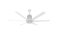 White 60 Ceiling Fan with LED C302