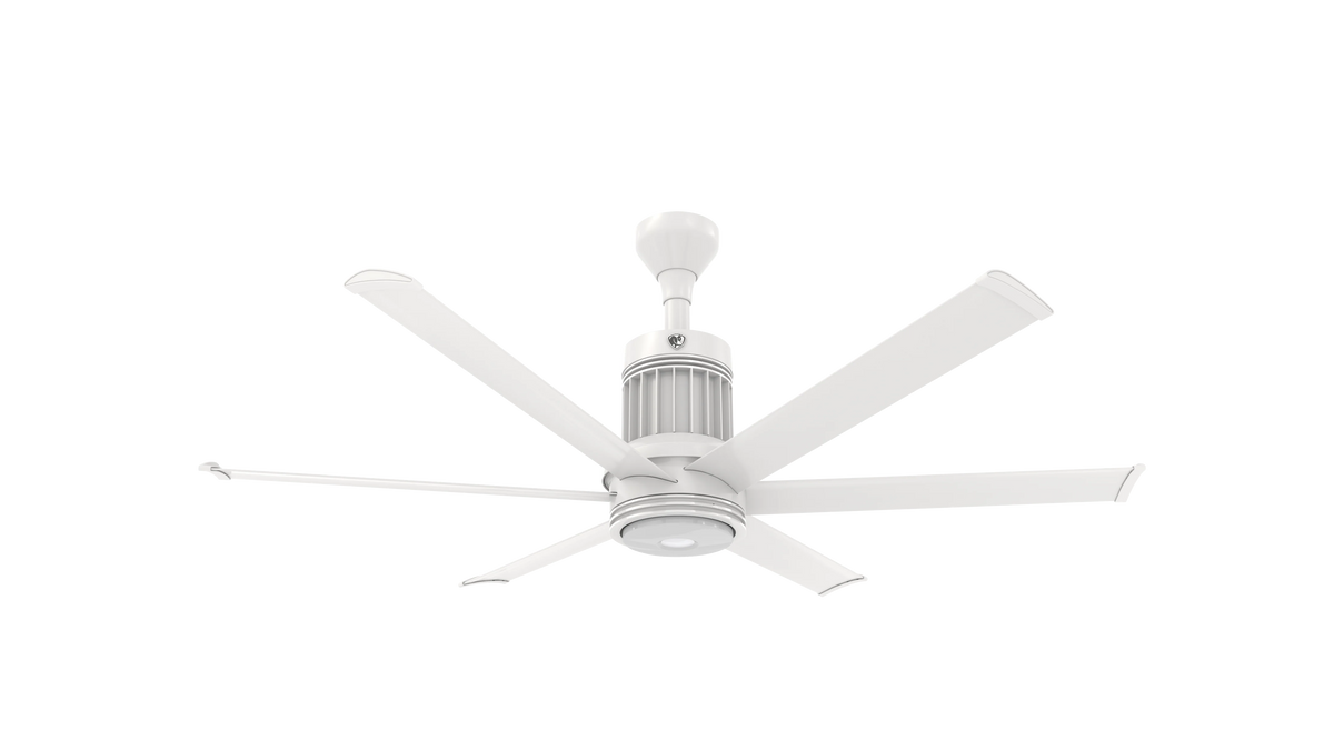 White 60 Ceiling Fan with LED C302