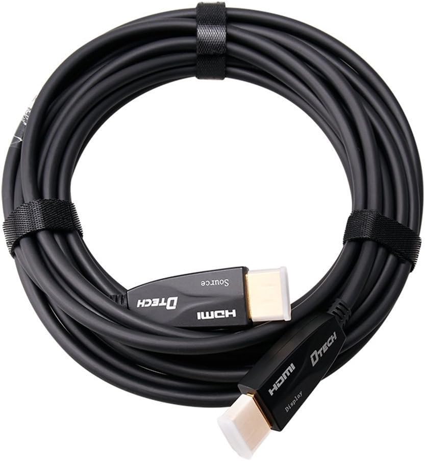 10 Meter Fiber Optic HDMI Cable 4K 60Hz 18Gbps HDR High Speed in-Wall Rated Black I9421