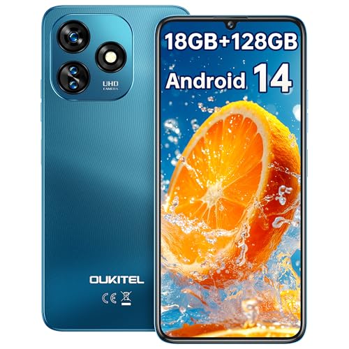 Black 6.8" HD+ Screen Unlocked Smartphone 18GB+128GB 5150mAh Battery 13MP Camera N4942