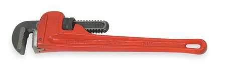 Straight Pipe Wrench, Cast Iron, 2x22 Jaw R45342