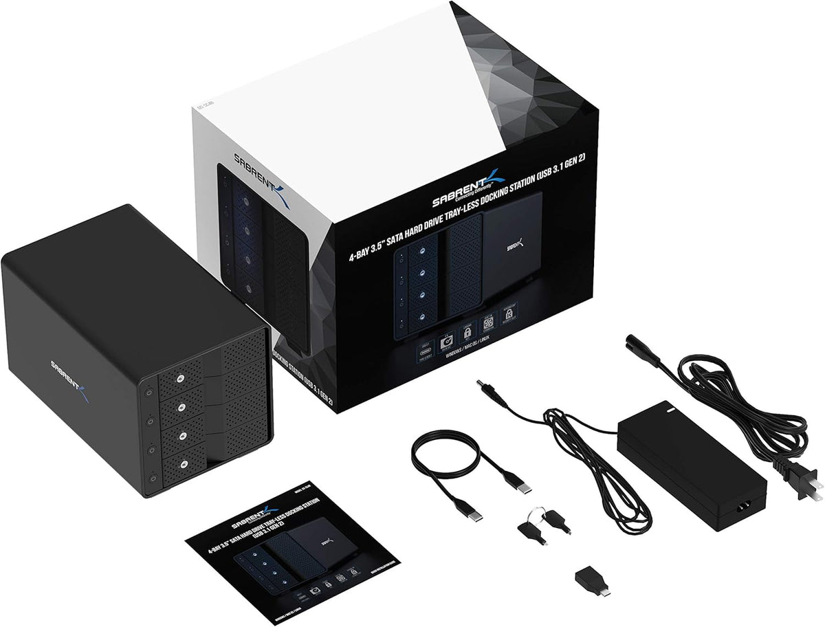 USB 3.0 to SATA Dual Bay External Hard Drive Docking Station V711797