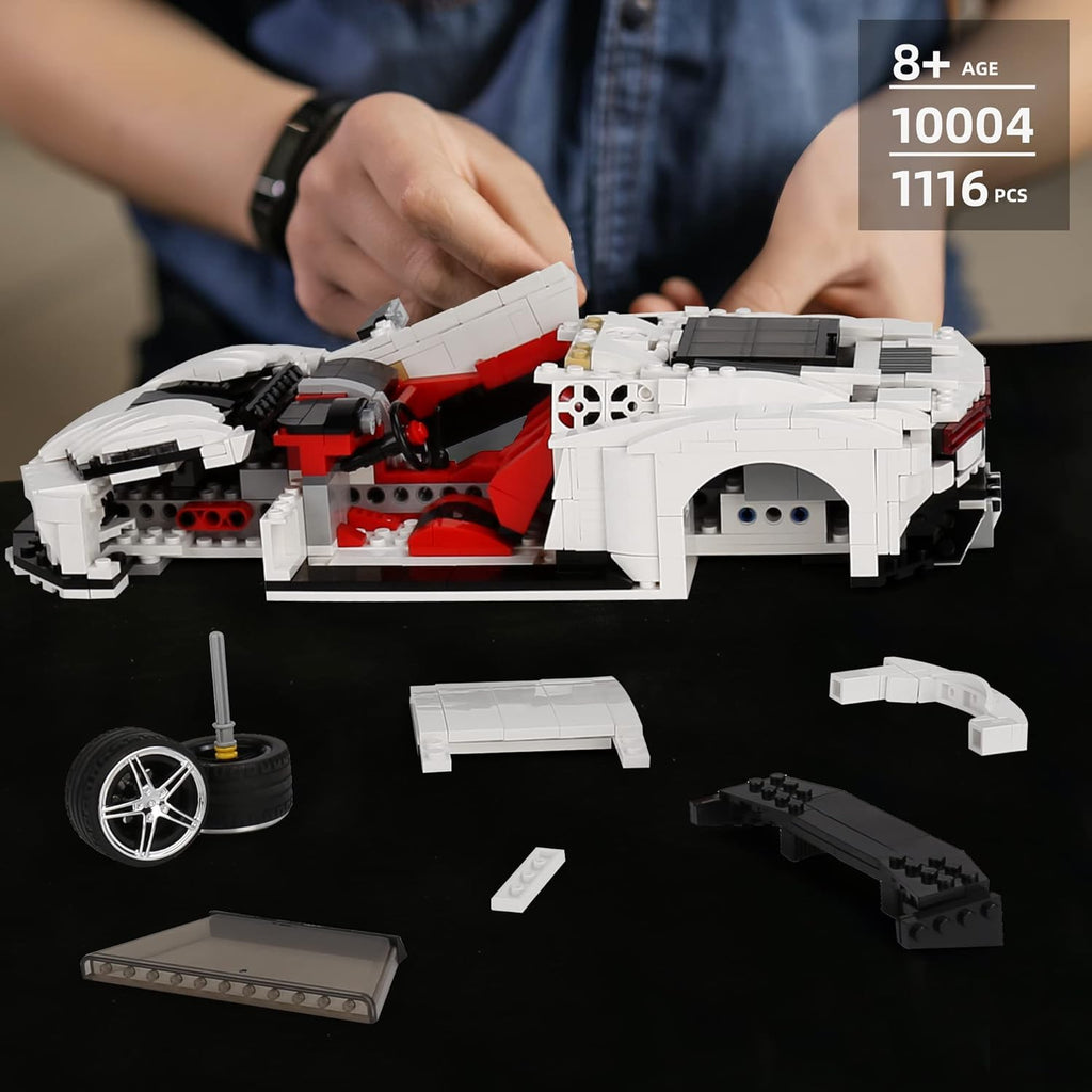 Racing Car Building Block Set 1116 Pieces Pack of 2 M785