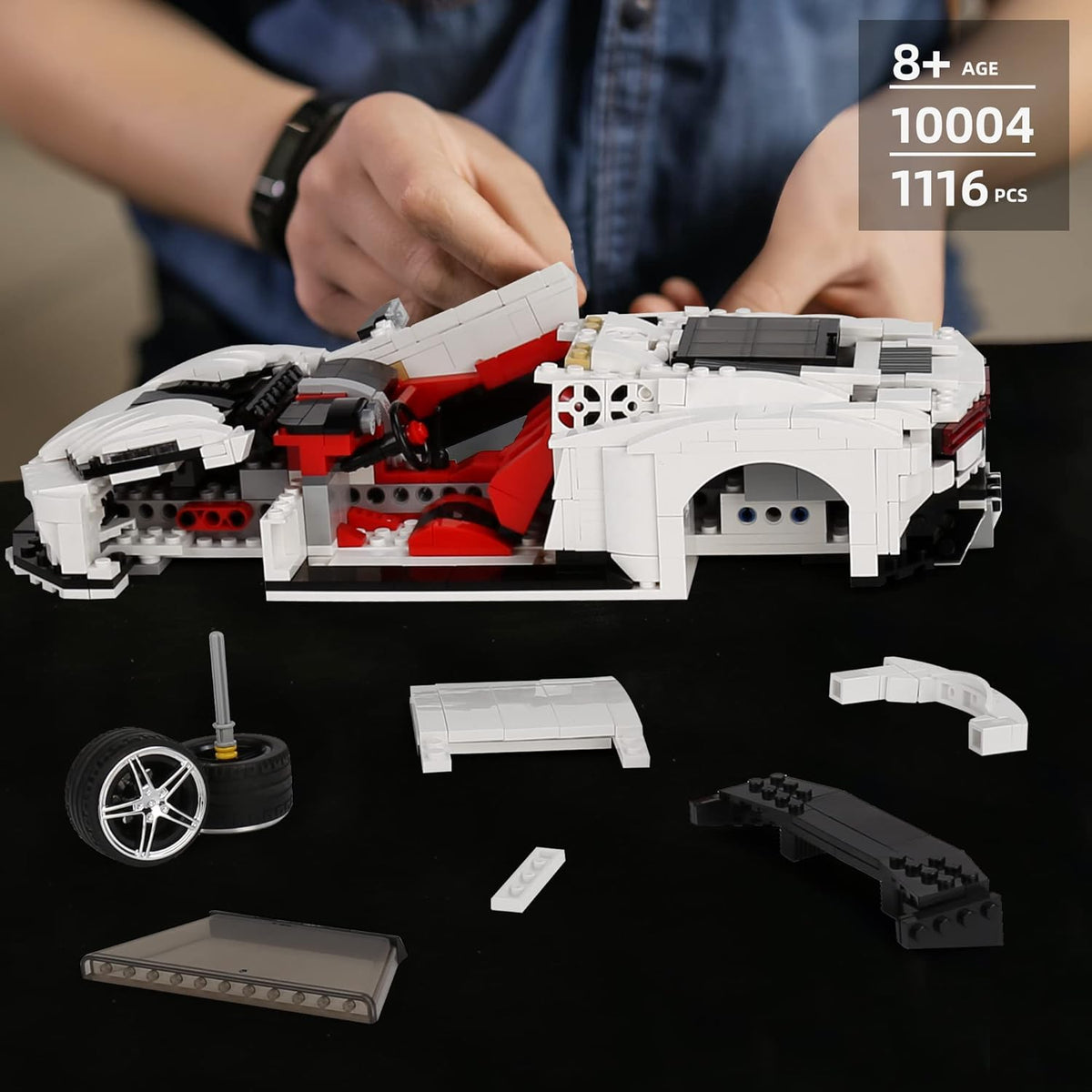 Racing Car Building Block Set 1116 Pieces Pack of 2 M785
