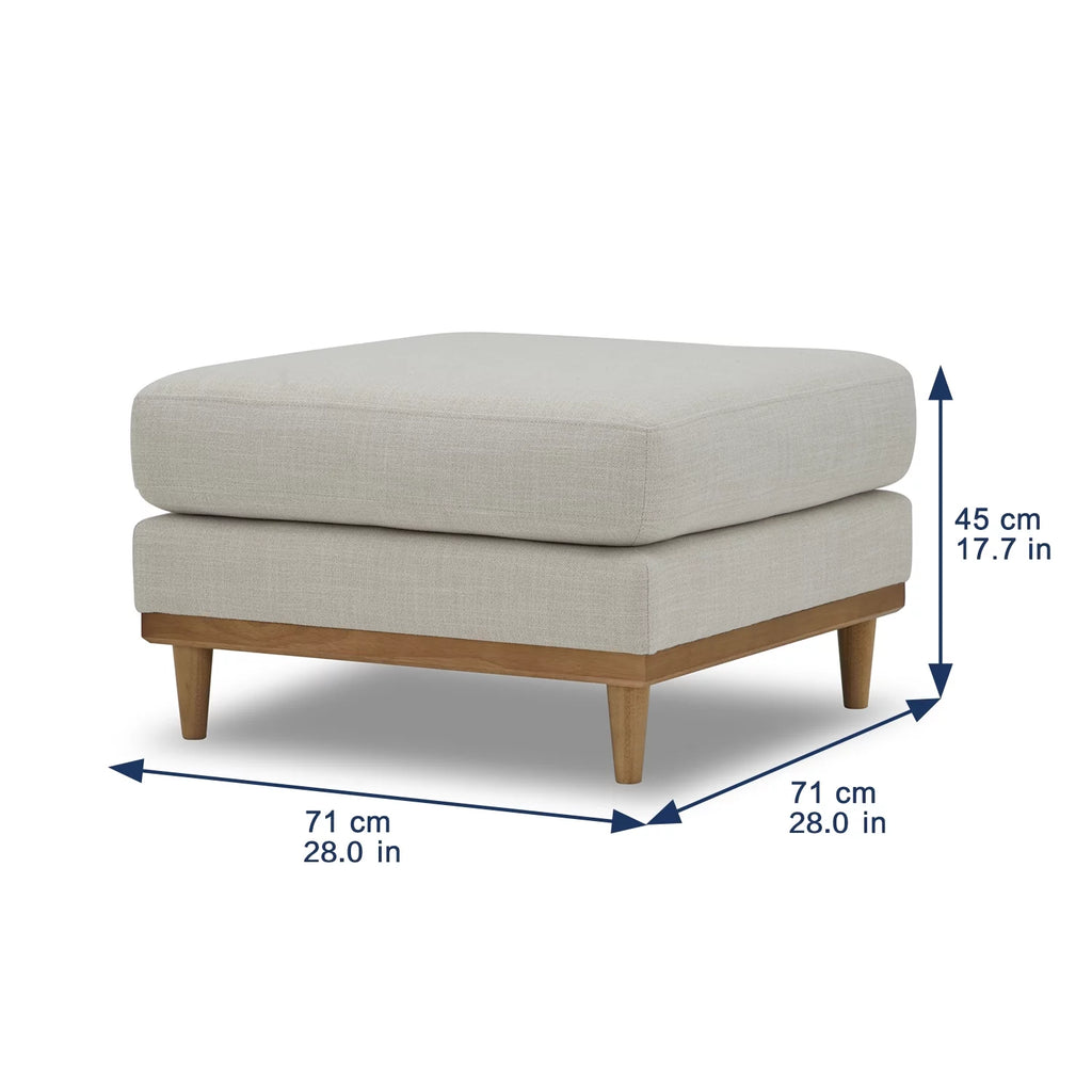 Light Honey Wood Frame Ottoman M80037