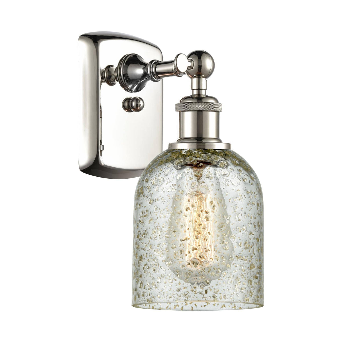 1 Light Polished Nickel Sconce Q26057