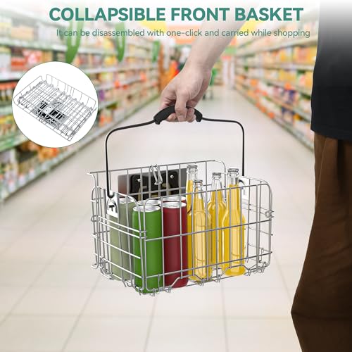 24 & 26 Inch 3-Wheel Adult Tricycle with Front and Rear Baskets Y7212