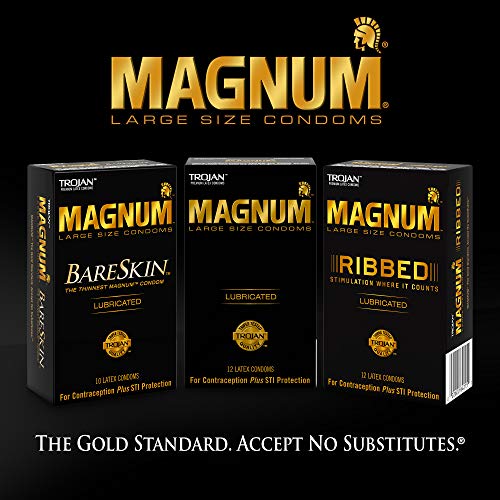 Magnum Lubricated Condoms, 3 Count P8126