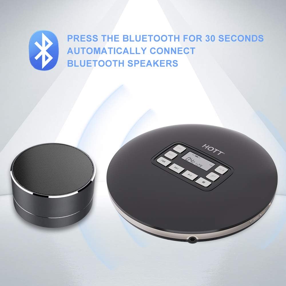 Black Bluetooth Portable CD Player Z417901