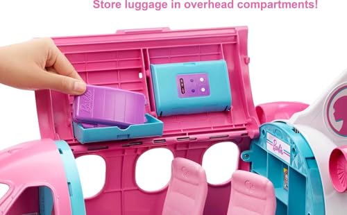 Transforming Playset with Reclining Seats and Overhead Compartments, 15+ Pieces W7091