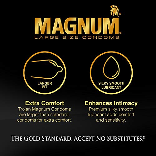 Magnum Lubricated Condoms, 3 Count P8126