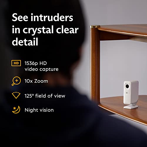 11 Piece Wireless Home Security System with Indoor HD Camera, White R93137