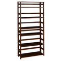 67x22 High Folding Bookcase Mocha Walnut N427