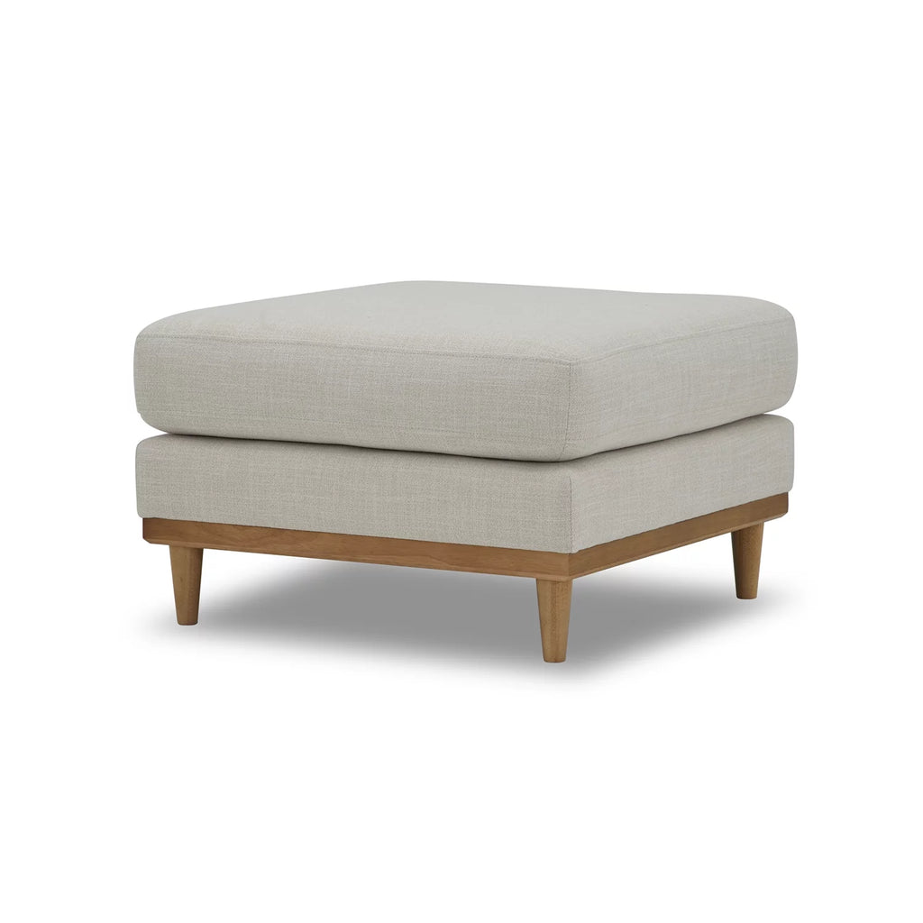 Light Honey Wood Frame Ottoman M80037