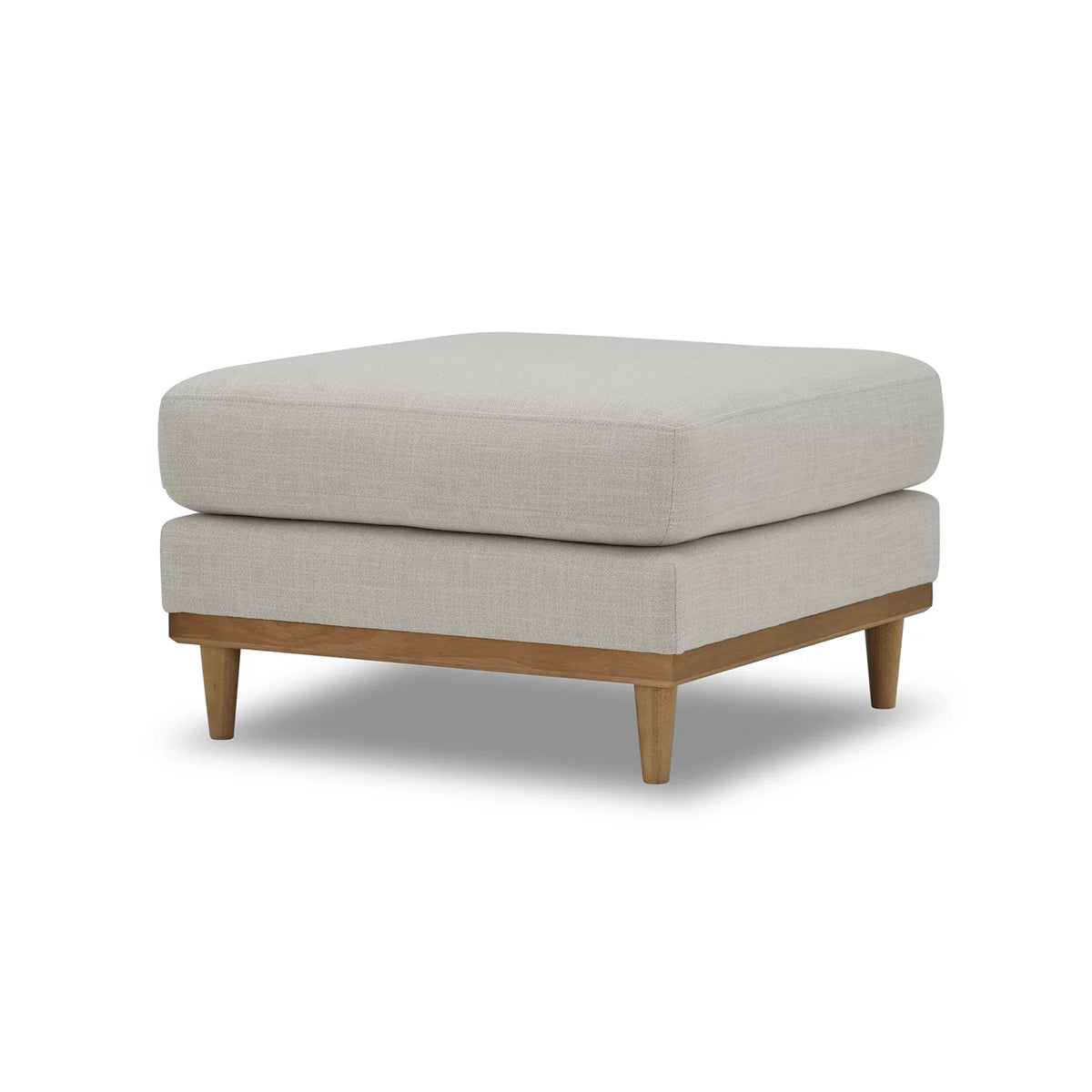 Light Honey Wood Frame Ottoman M80037