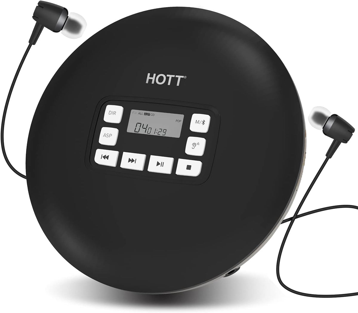 Black Bluetooth Portable CD Player Z417901