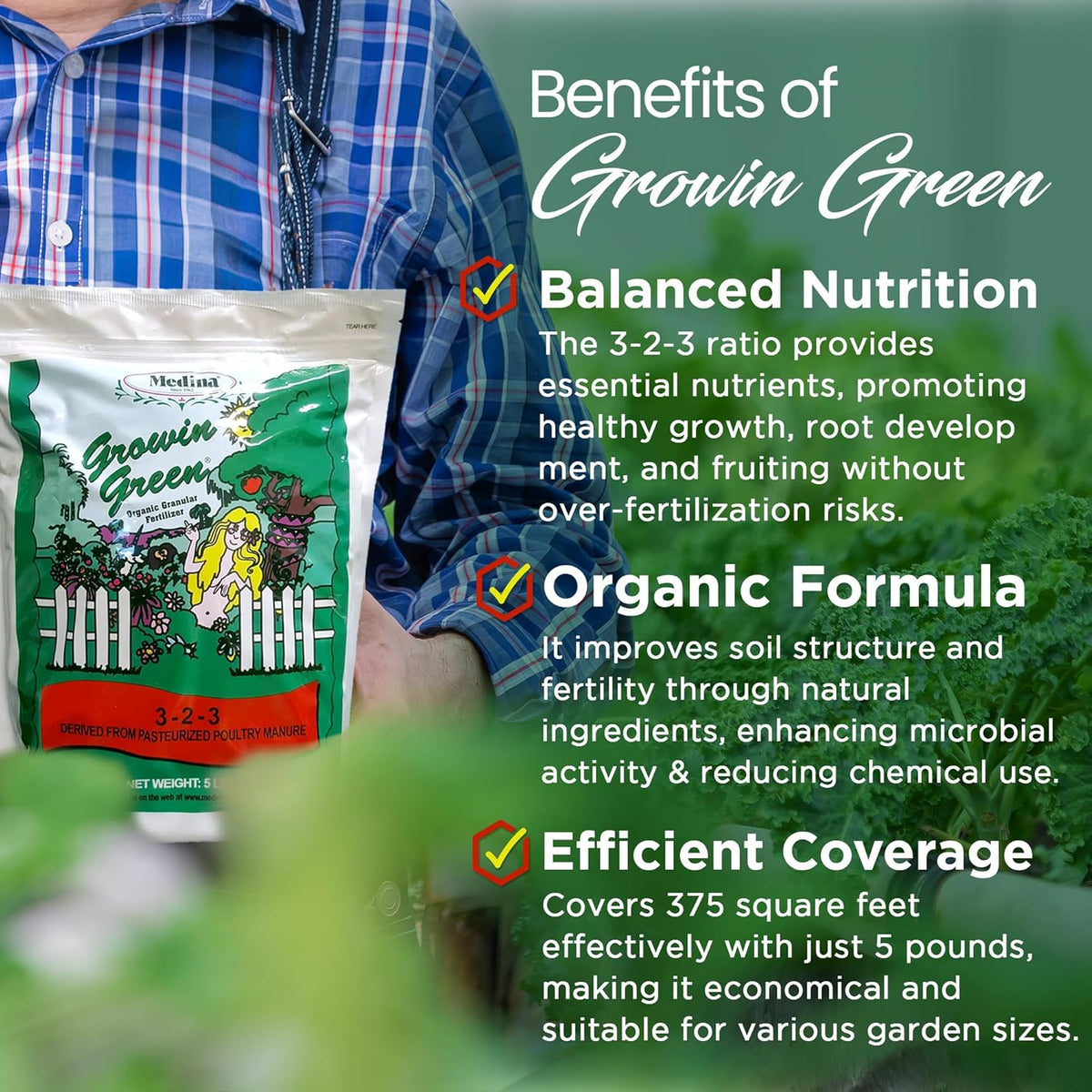 Organic Granular Fertilizer 5 lb Bag J878