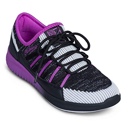 Black/Purple Lightweight Women's Bowling Shoe E8873