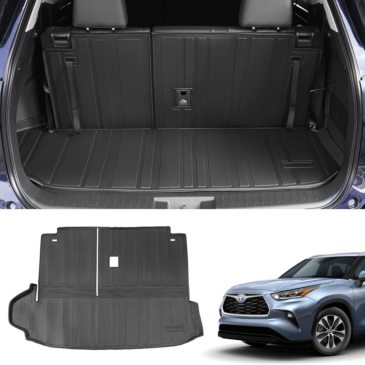 All Weather TPE Cargo Mat Trunk Liner Pack of 2 I281301