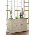 Antique White and Weathered Oak Server E552