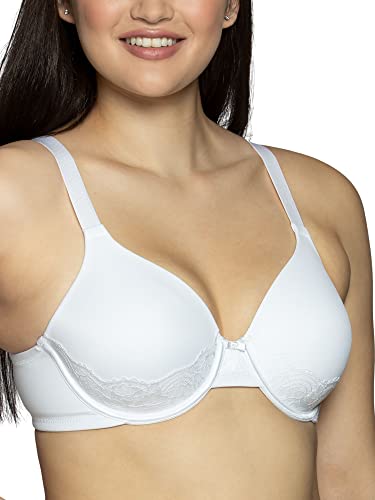 Women's Full Figure Beauty Back Smoothing Bra with Lace, Lightly Lined Cups up to DD X8645