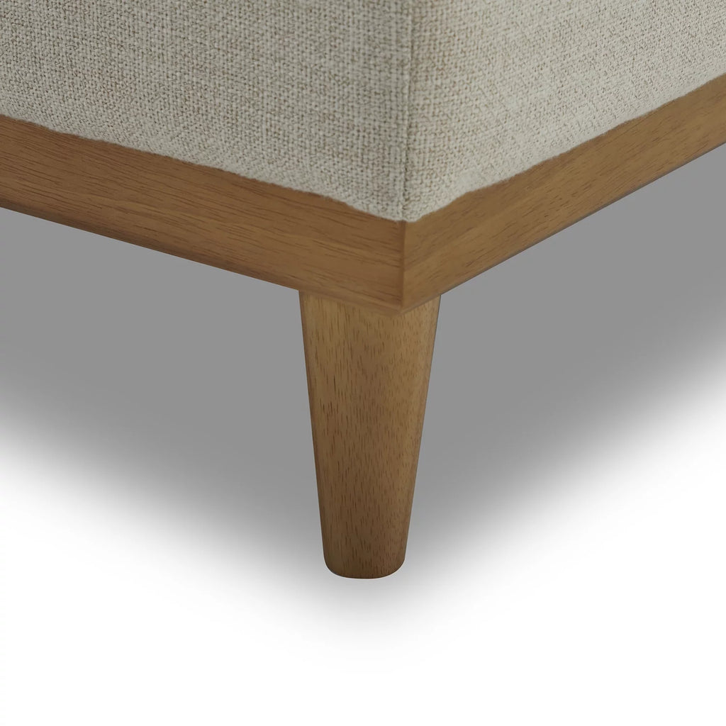 Light Honey Wood Frame Ottoman M80037