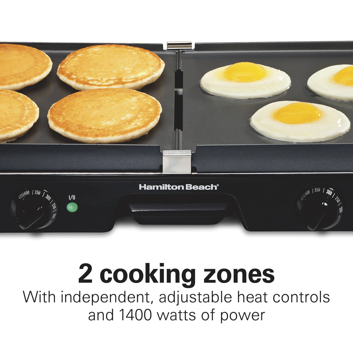 3-in-1 Electric Indoor Grill/Griddle, 180 Sq. in. Nonstick Cooking Surface, Black I825222