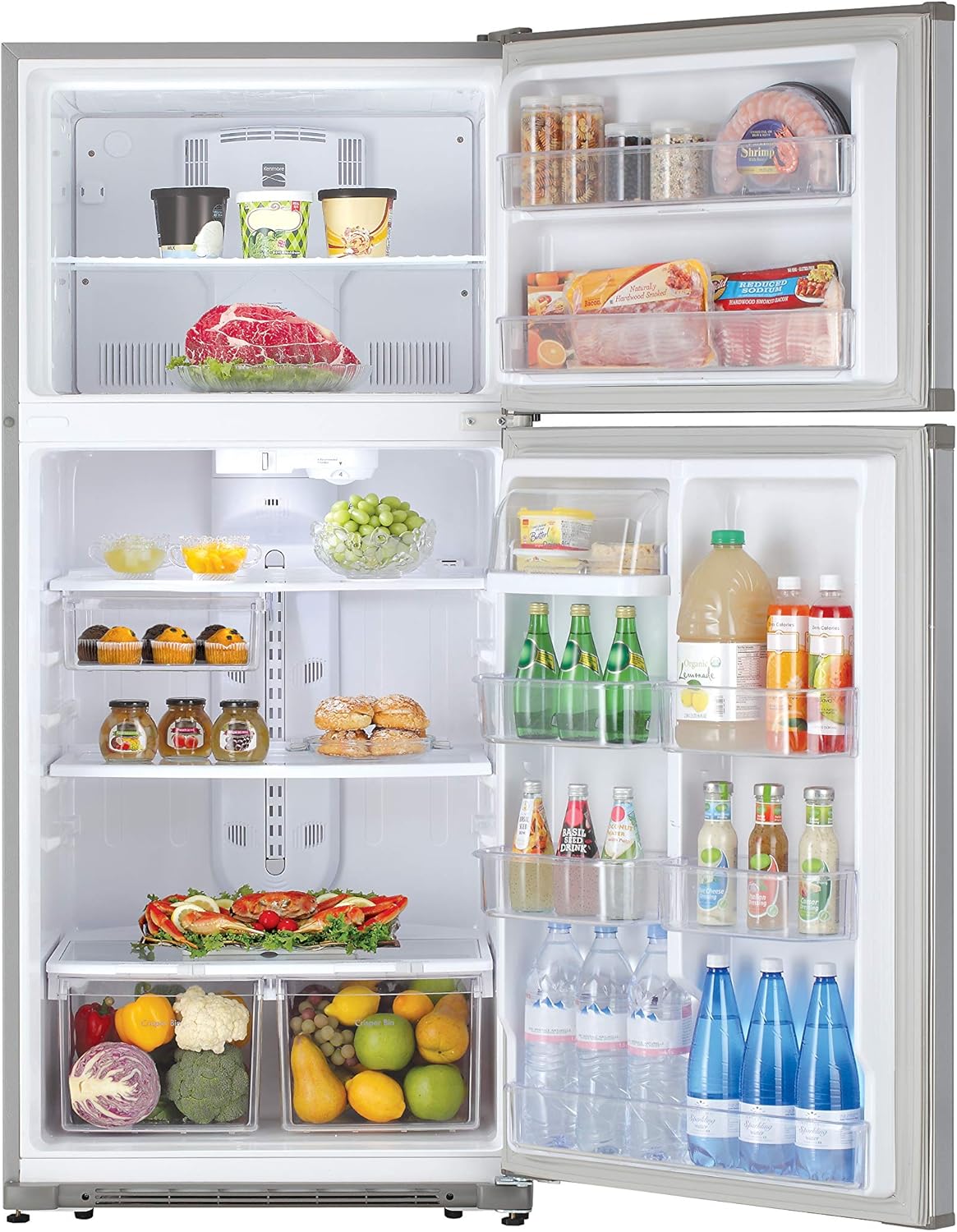 30 Top-Freezer Refrigerator 18 Cubic Ft. Stainless Steel Y321192