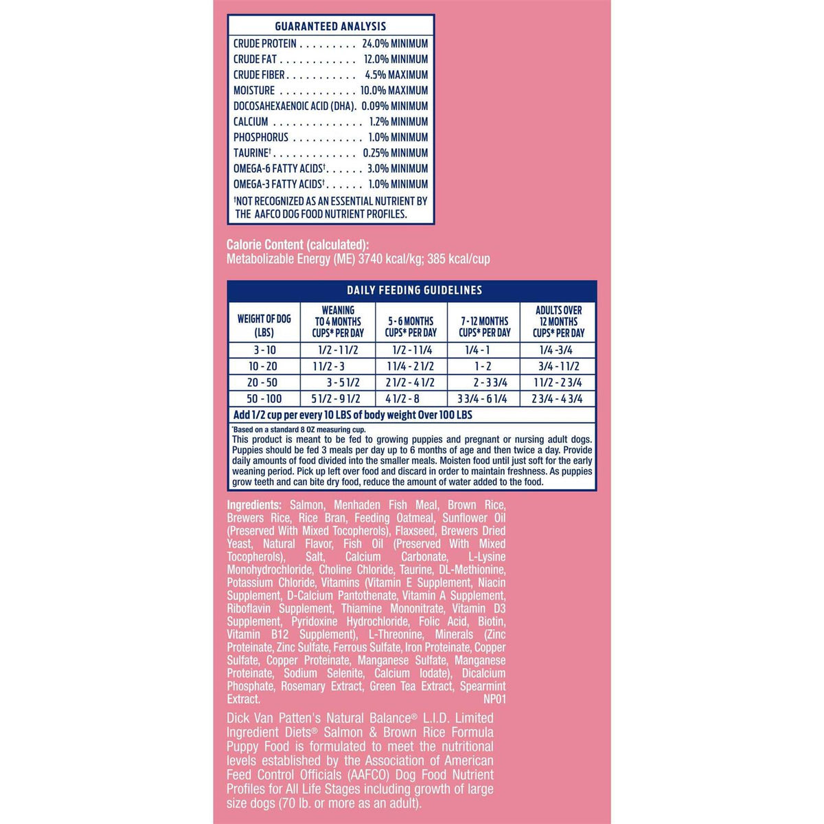 Salmon & Brown Rice Puppy Dry Dog Food V1891