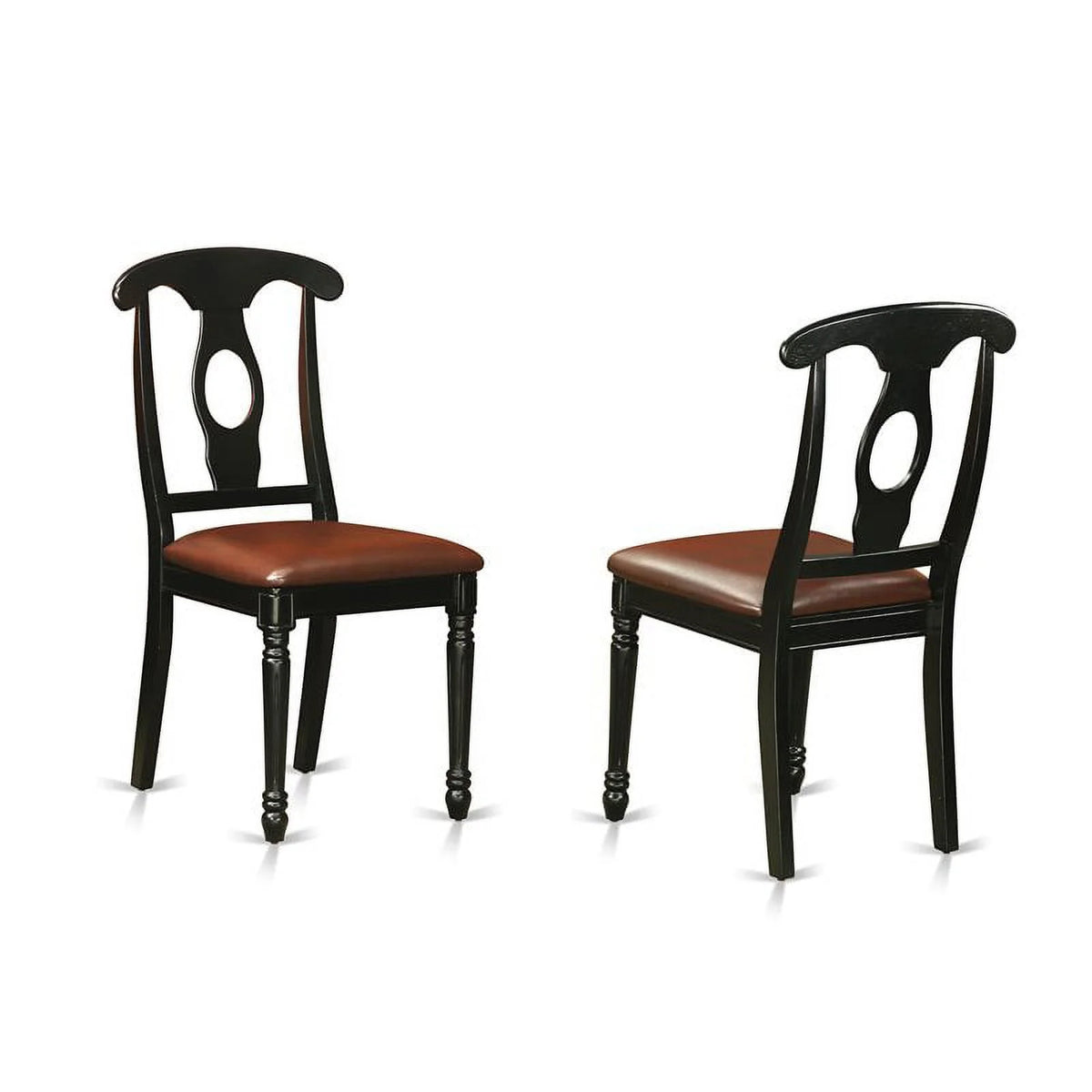 9-piece Wood Dining Table and Chairs in Black N962066