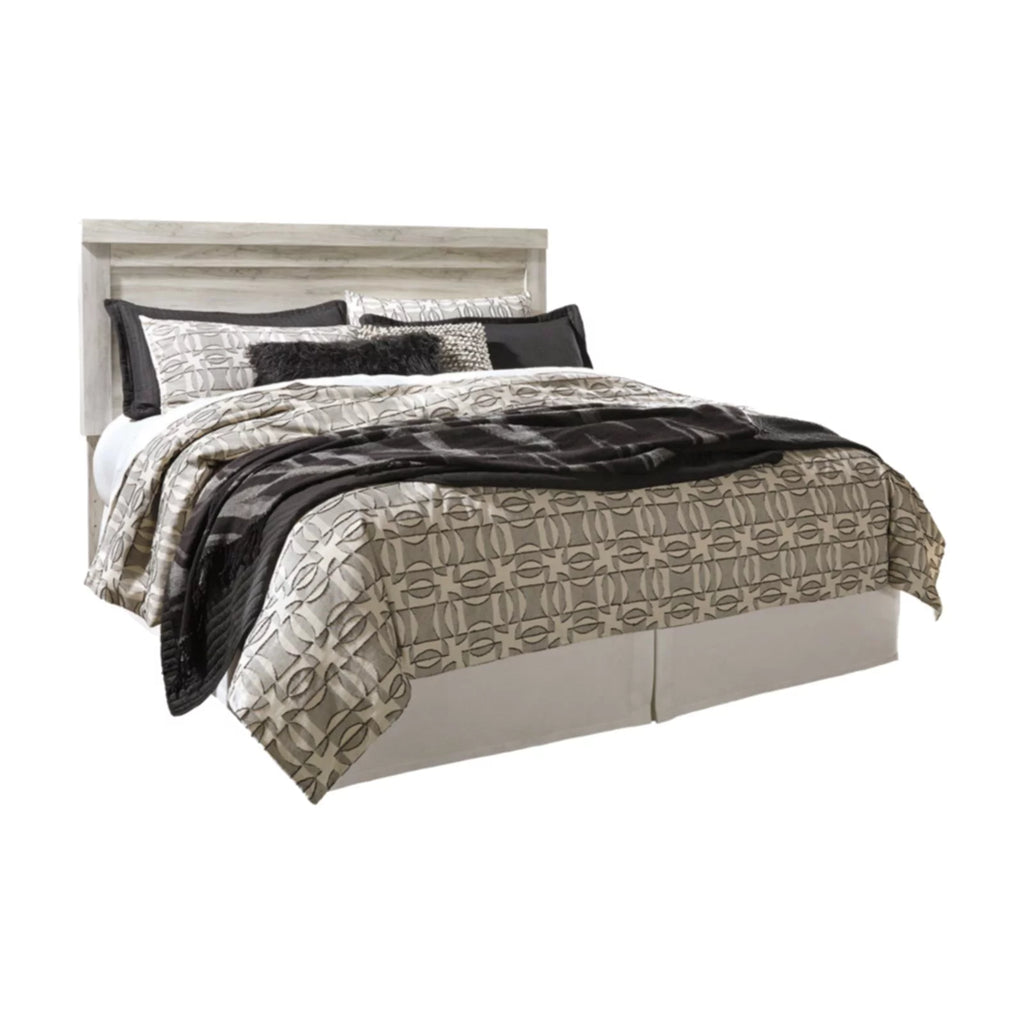 King Panel Headboard in Whitewash T4383