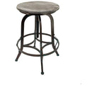 Retro Steel Rotating Adjustable Height Barstool D8953