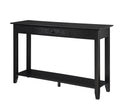 Black Console Table with Drawer C365