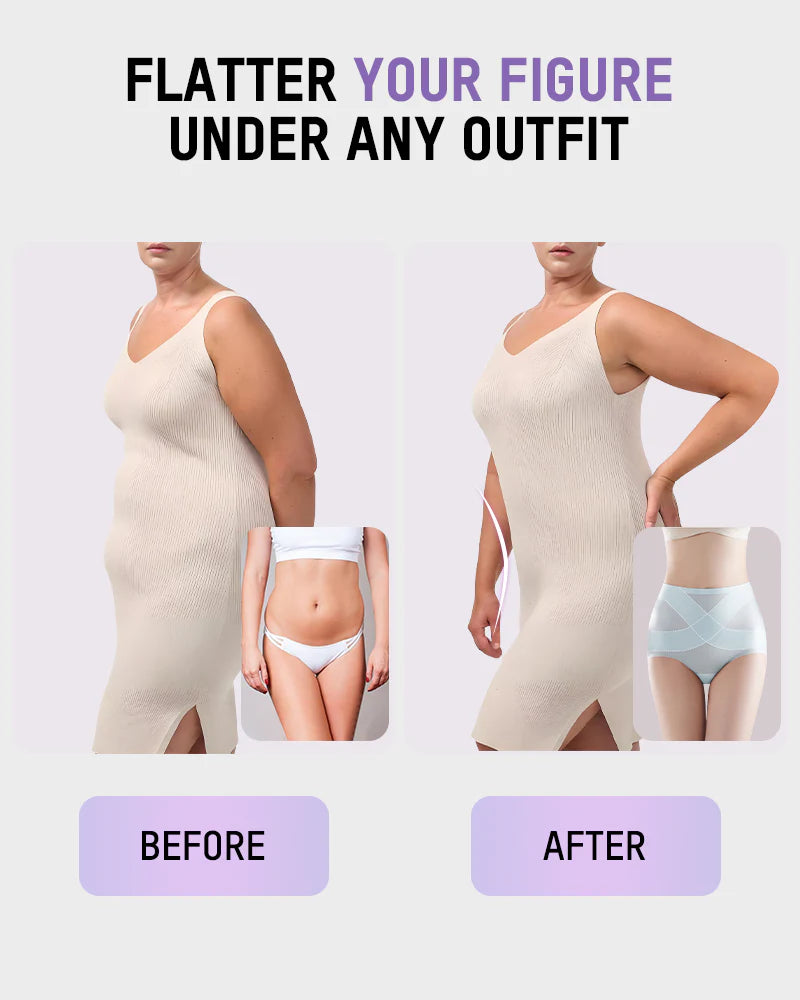Seamless High-Waist Tummy Control Panties 4 Pack X853