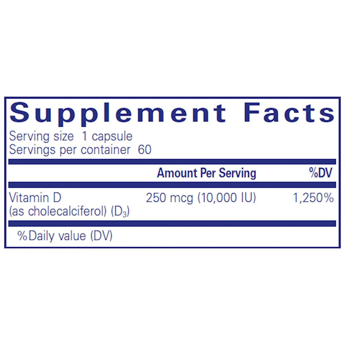 Vitamin D3 10,000 IU B60891