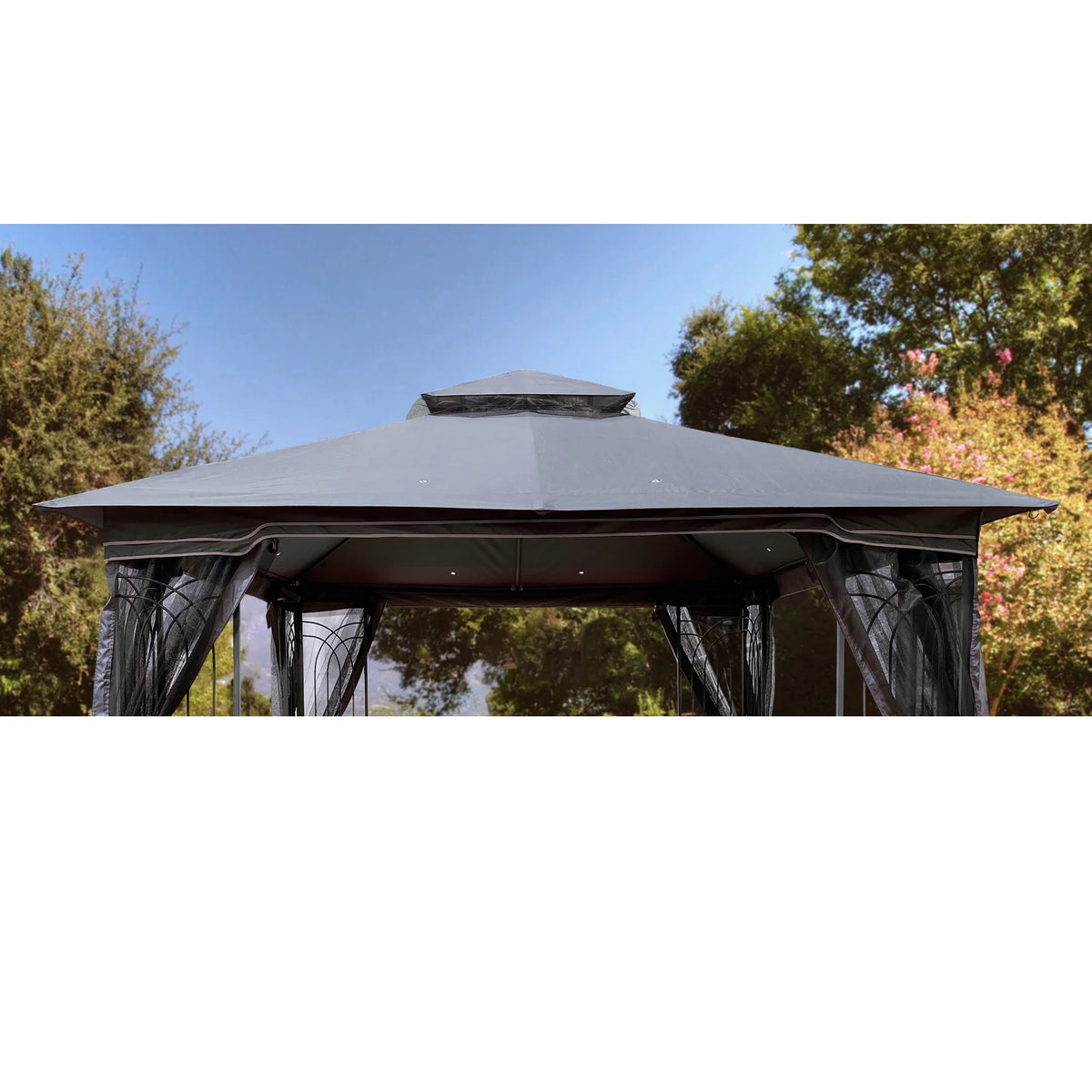 Gray Patio Gazebo Replacement Canopy Top S62796