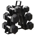 5, 8, and 10 Pound Dumbbell Pairs with Metal Rack C23594