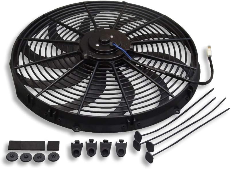 16" Heavy Duty Radiator Electric Fan 3000 Cfm Reversible Pack of 2 B536