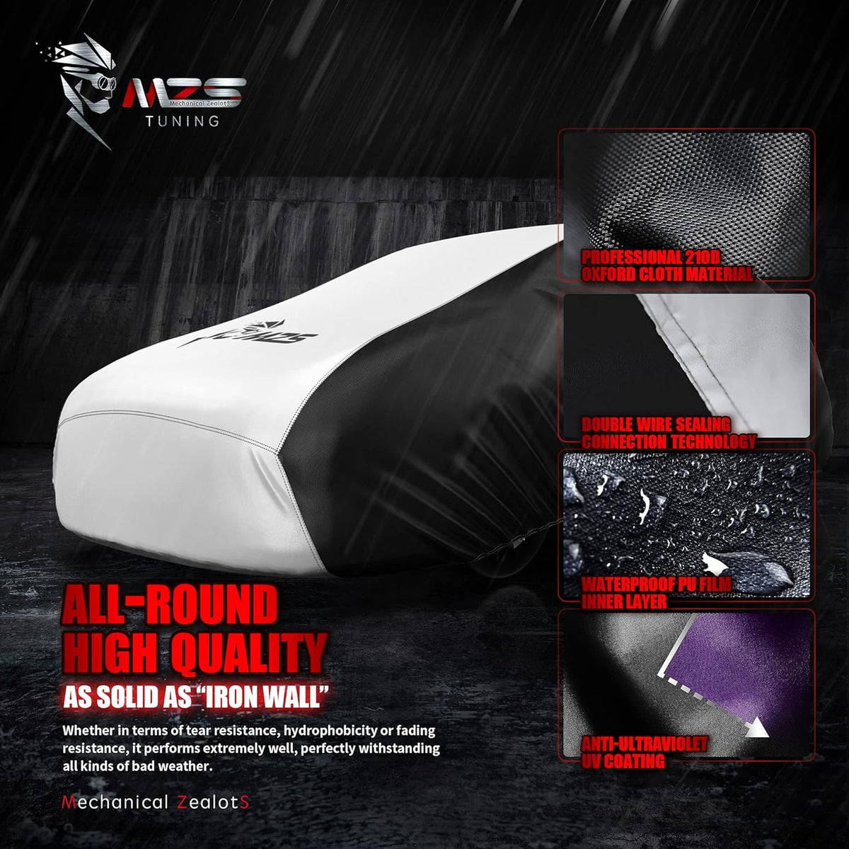 SUV Car Cover Waterproof Universal Two Tone Full Exterior G958