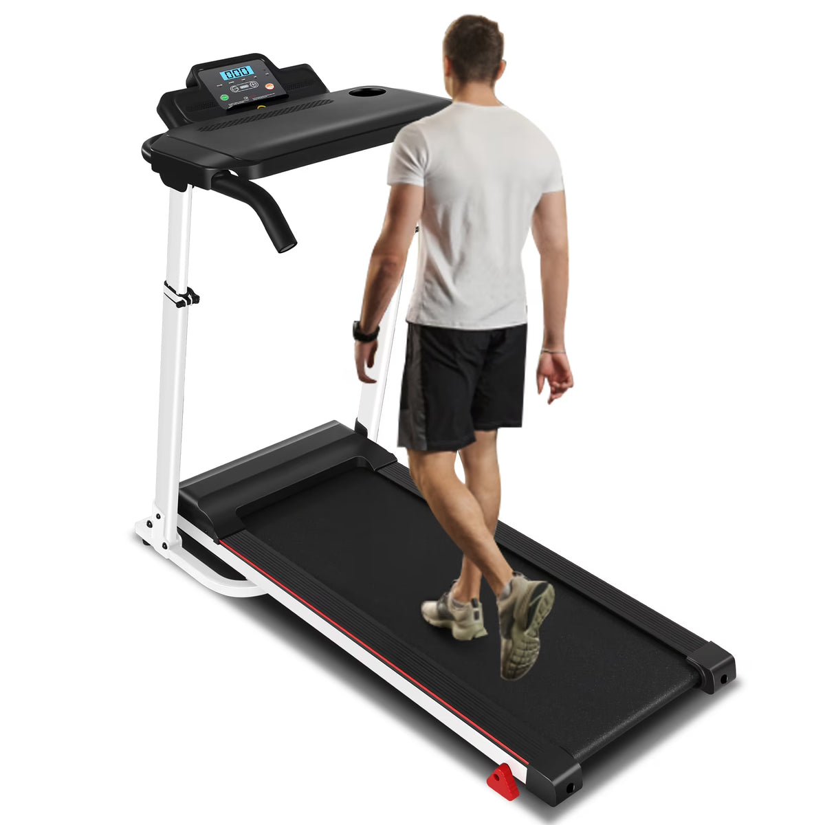 300Lbs Portable Folding Treadmill with Desk W3932